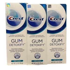 Crest Toothpaste Gum Detoxify Deep Clean, 4.1oz (Pack of 3)
